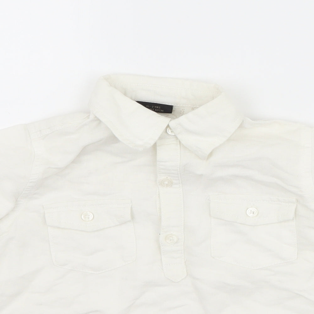 NEXT Boys White   Basic Button-Up Size 18-24 Months