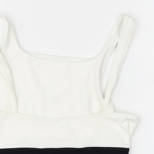 M&S Womens White   Basic Polo Size 14
