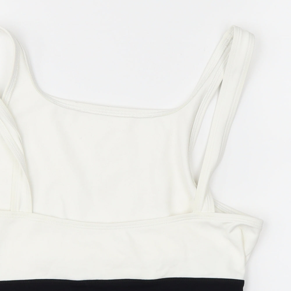 M&S Womens White   Basic Polo Size 14