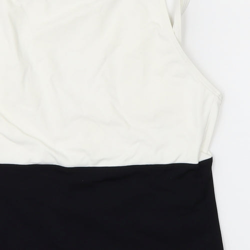 M&S Womens White   Basic Polo Size 14