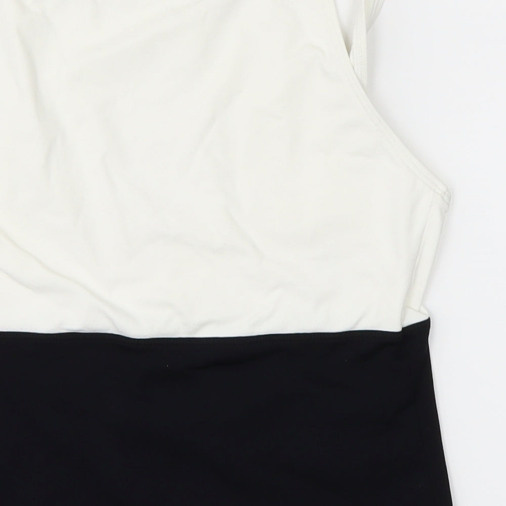 M&S Womens White   Basic Polo Size 14
