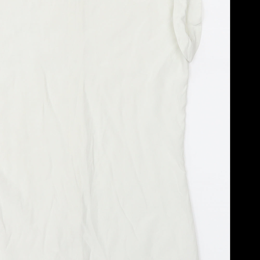 H&M Womens White   Basic Blouse Size 6
