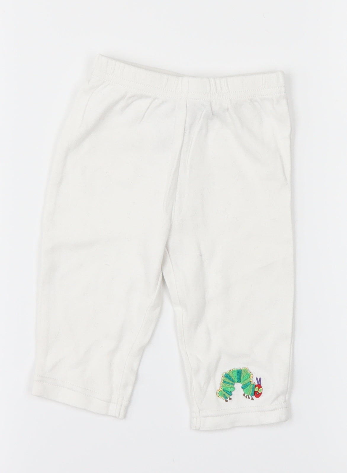 Eric Carle Baby White   Sweatpants Trousers Size 3-6 Months  - Catterpillar