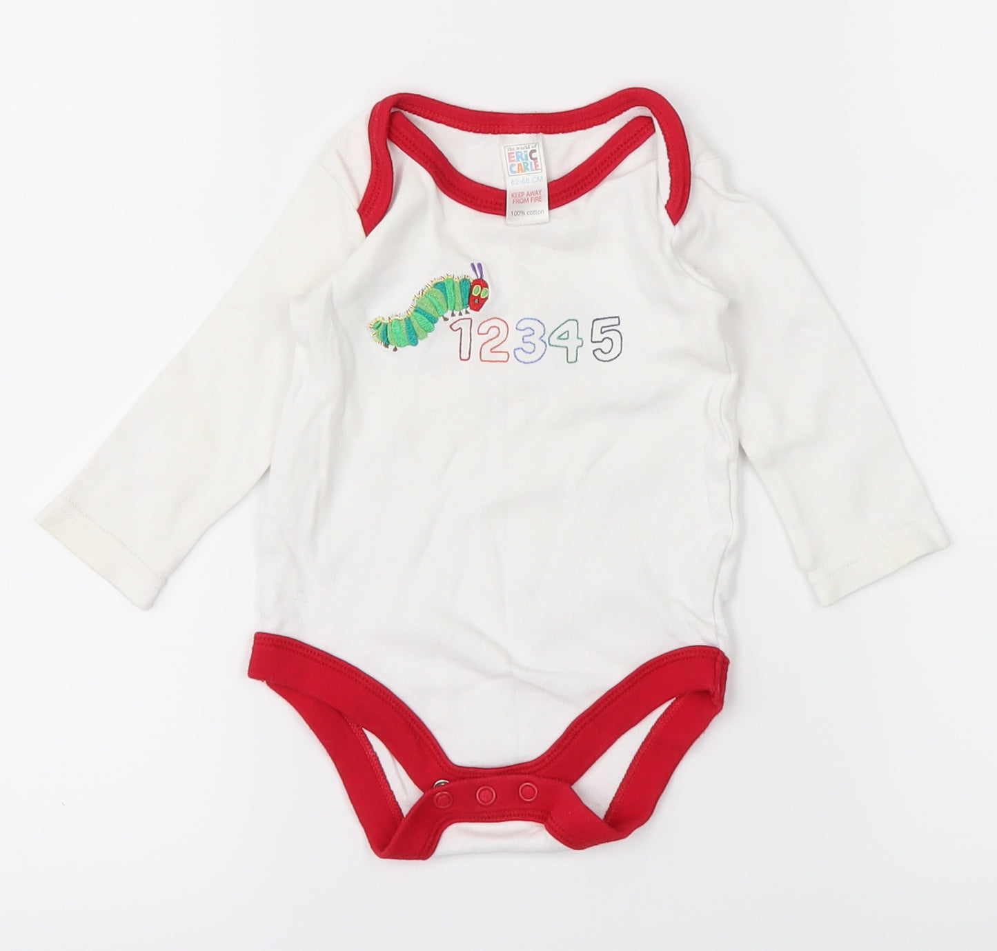 Eric Carle Baby White   Bodysuit Outfit/Set Size 3-6 Months