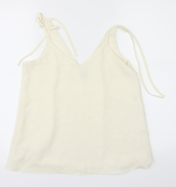 River Island Womens White Basic Blouse Size 8