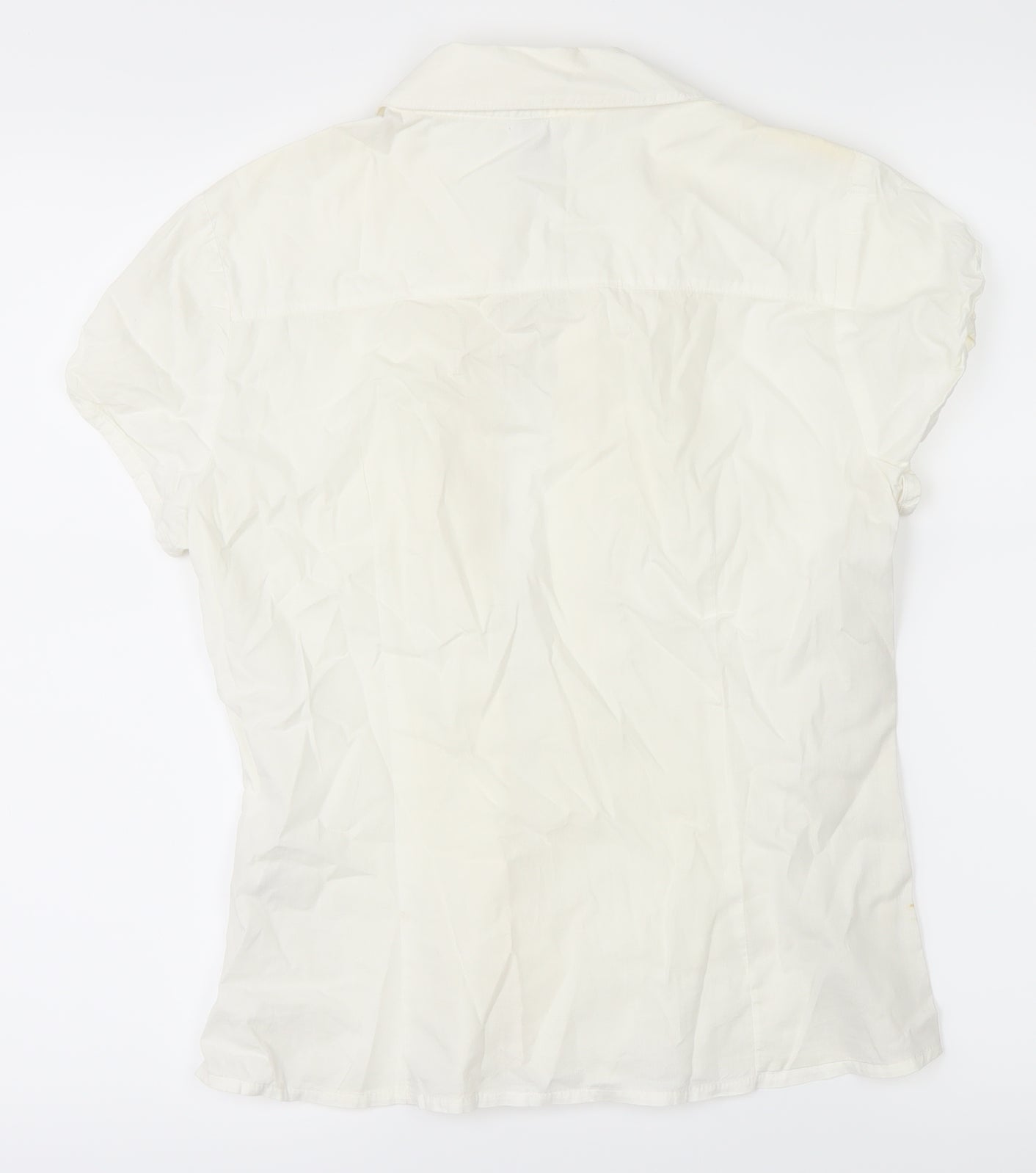 Divided by H&M Womens White   Basic Button-Up Size 10