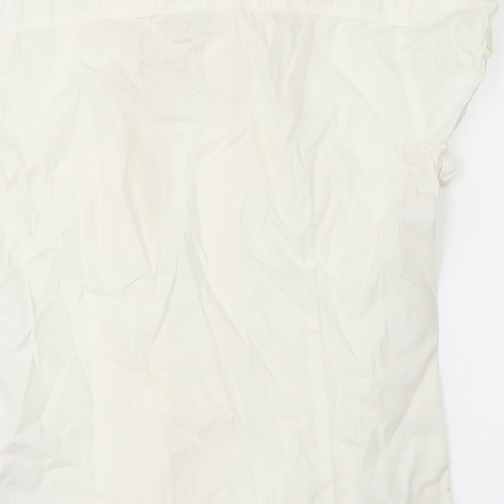 Divided by H&M Womens White   Basic Button-Up Size 10