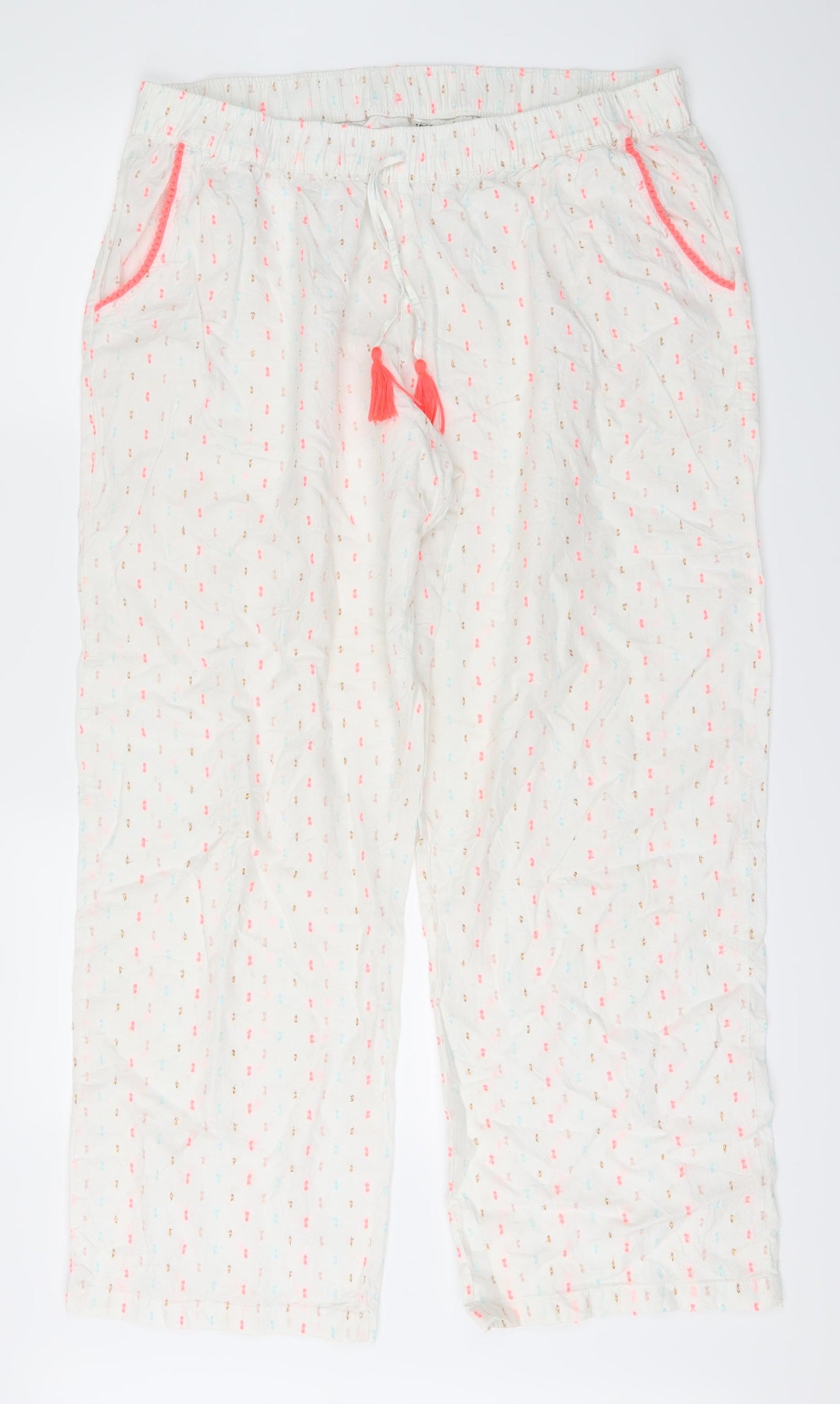 George Girls White   Sweatpants Trousers Size 16 Years