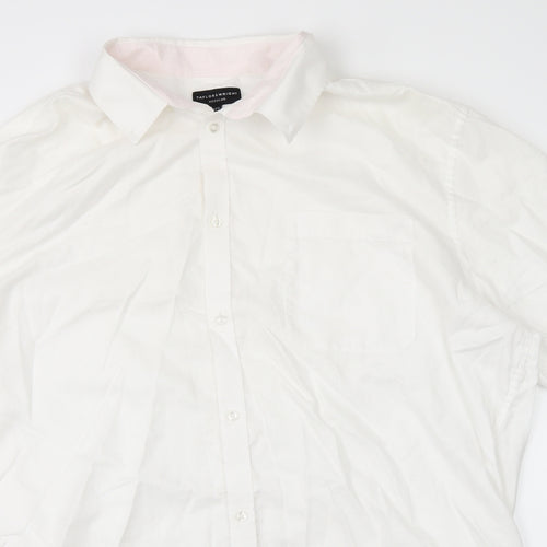 Taylor & Wright Mens White    Dress Shirt Size 44