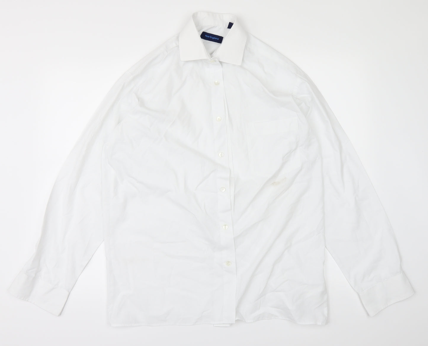Peter England Mens White    Dress Shirt Size 15.5