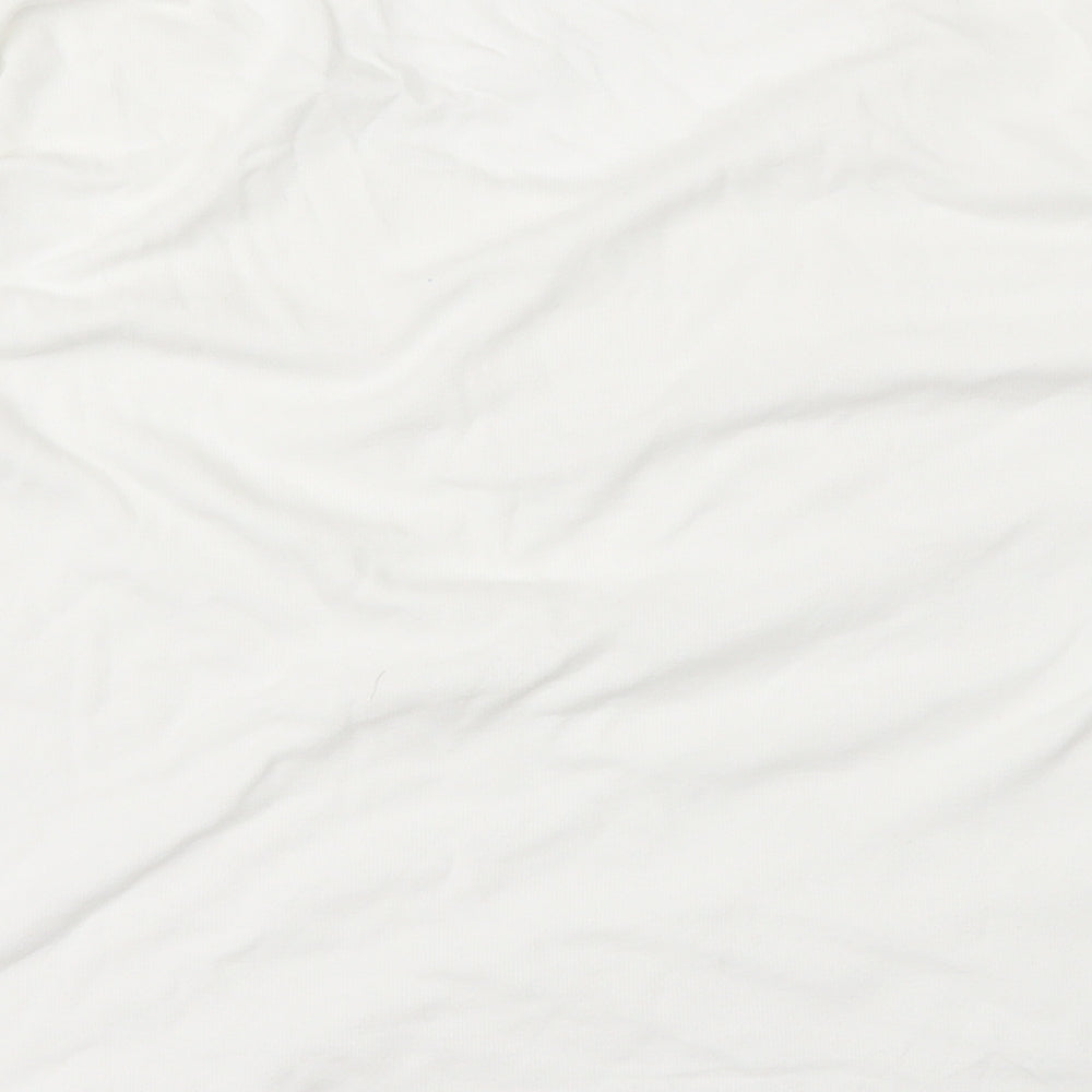 PERUNA Womens White   Basic T-Shirt Size 14