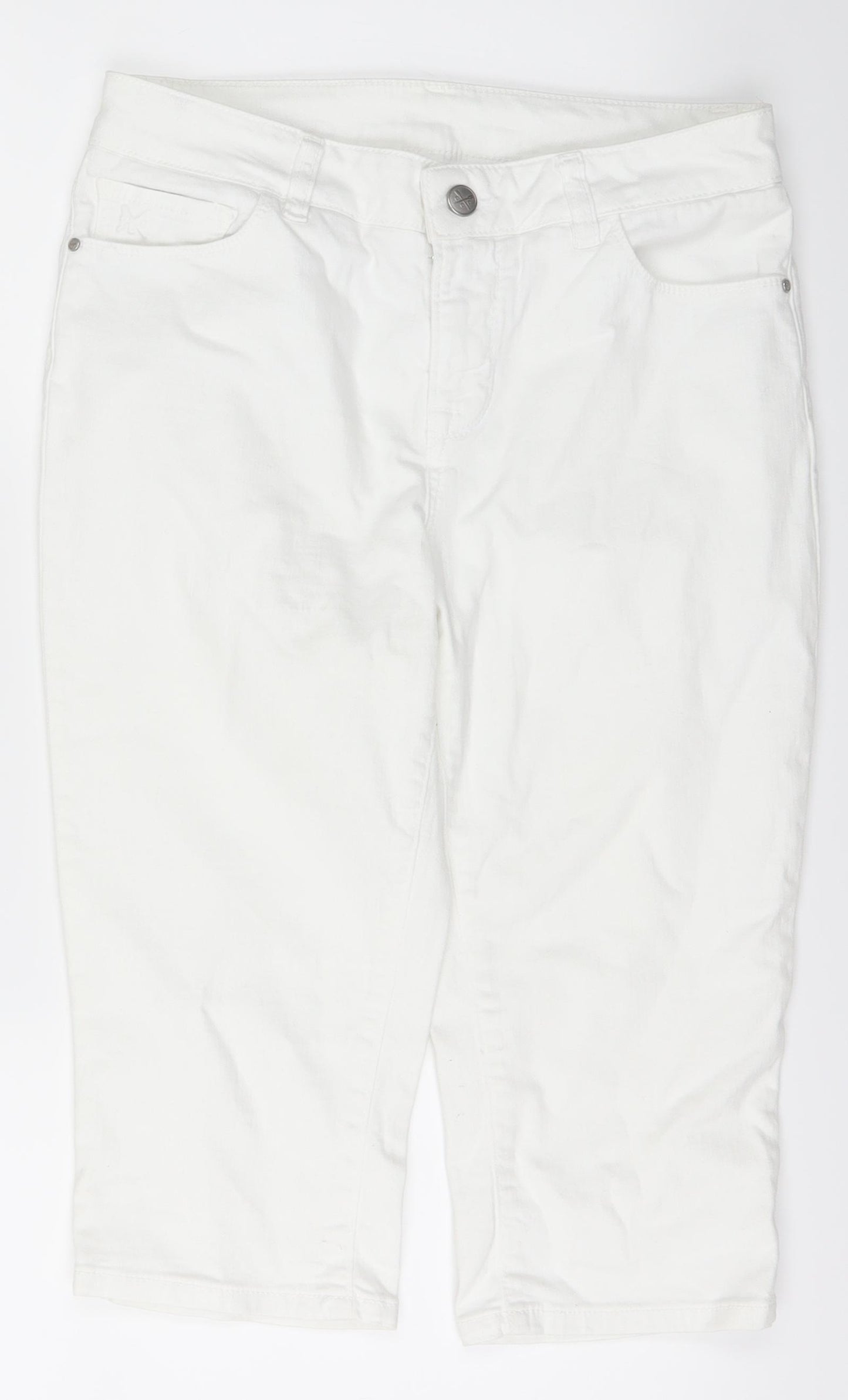 Crew Clothing Womens White   Cargo Shorts Size 10