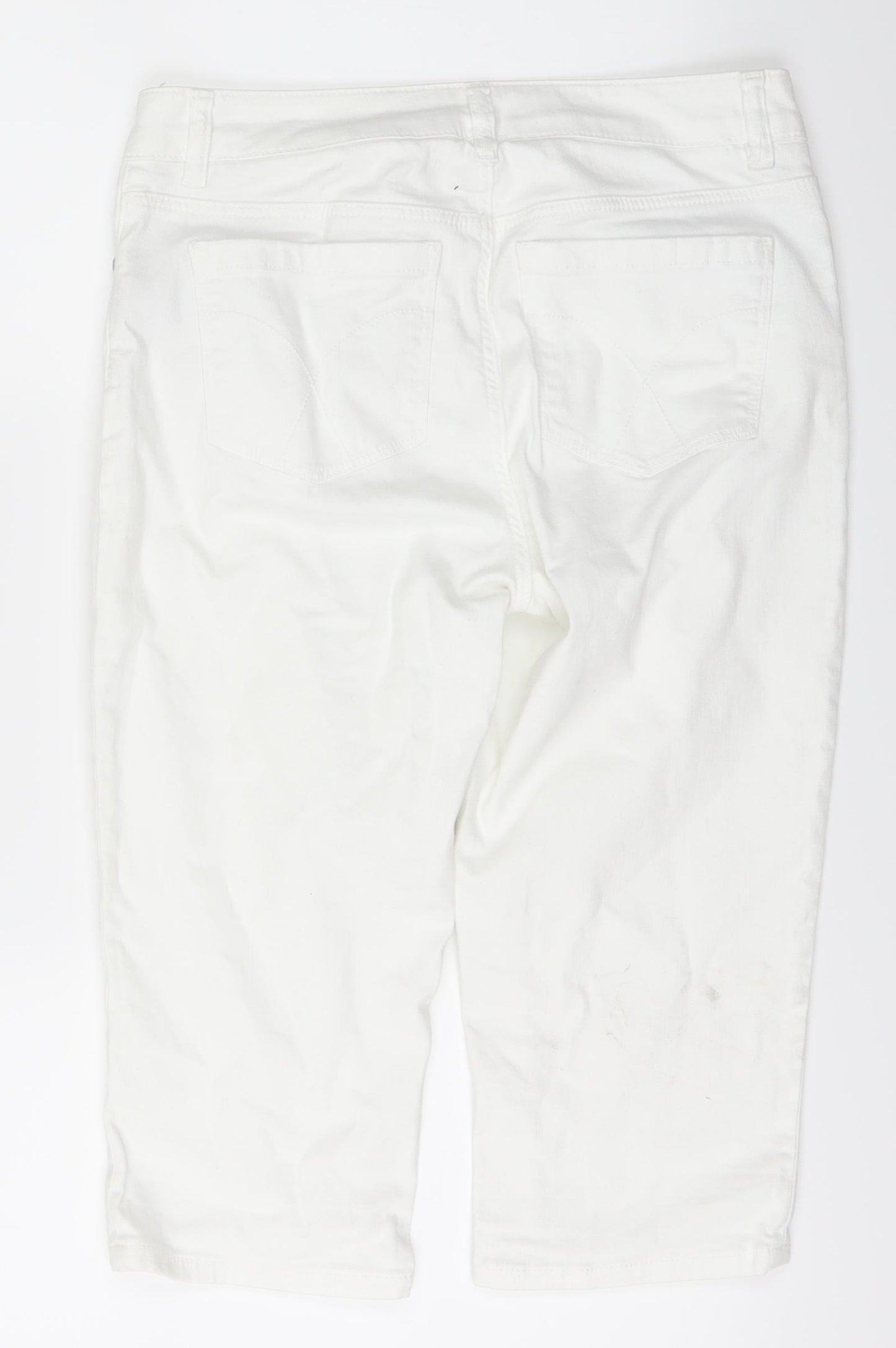 Crew Clothing Womens White   Cargo Shorts Size 10