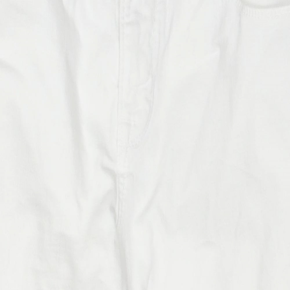 Crew Clothing Womens White   Cargo Shorts Size 10