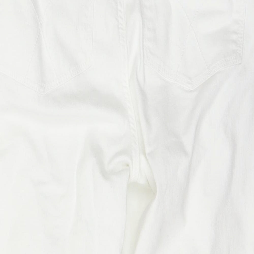 Crew Clothing Womens White   Cargo Shorts Size 10