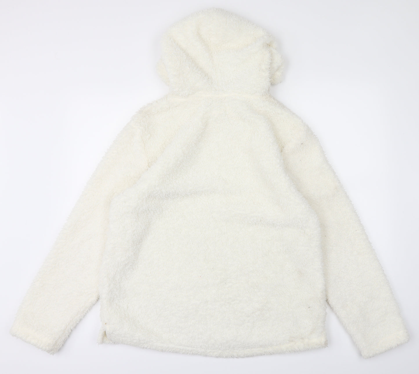NEXT Girls White  Knit Pullover Hoodie Size 12-13 Years