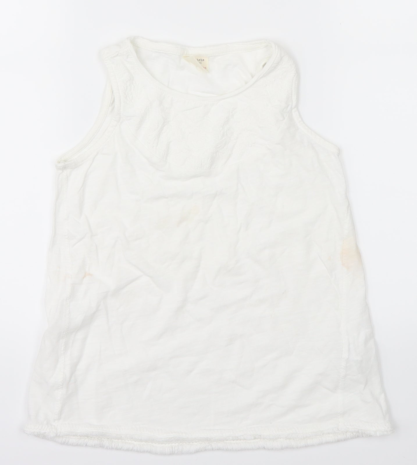 Zara Womens White   Basic Tank Size 8