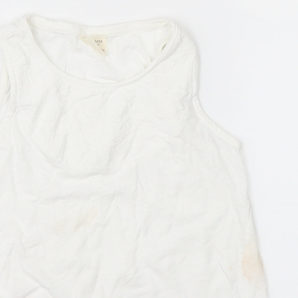 Zara Womens White   Basic Tank Size 8