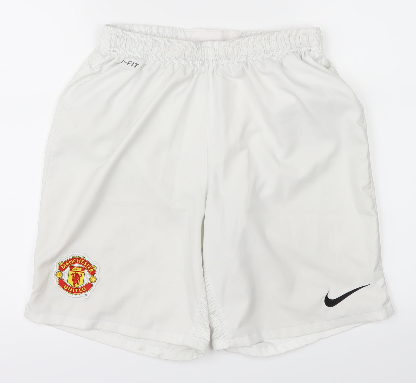 Nike Mens White   Sweat Shorts Size M - Manchester United Football club