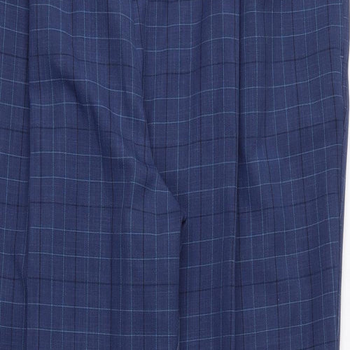 Preworn Womens Blue Check  Trousers  Size 40 in L26 in