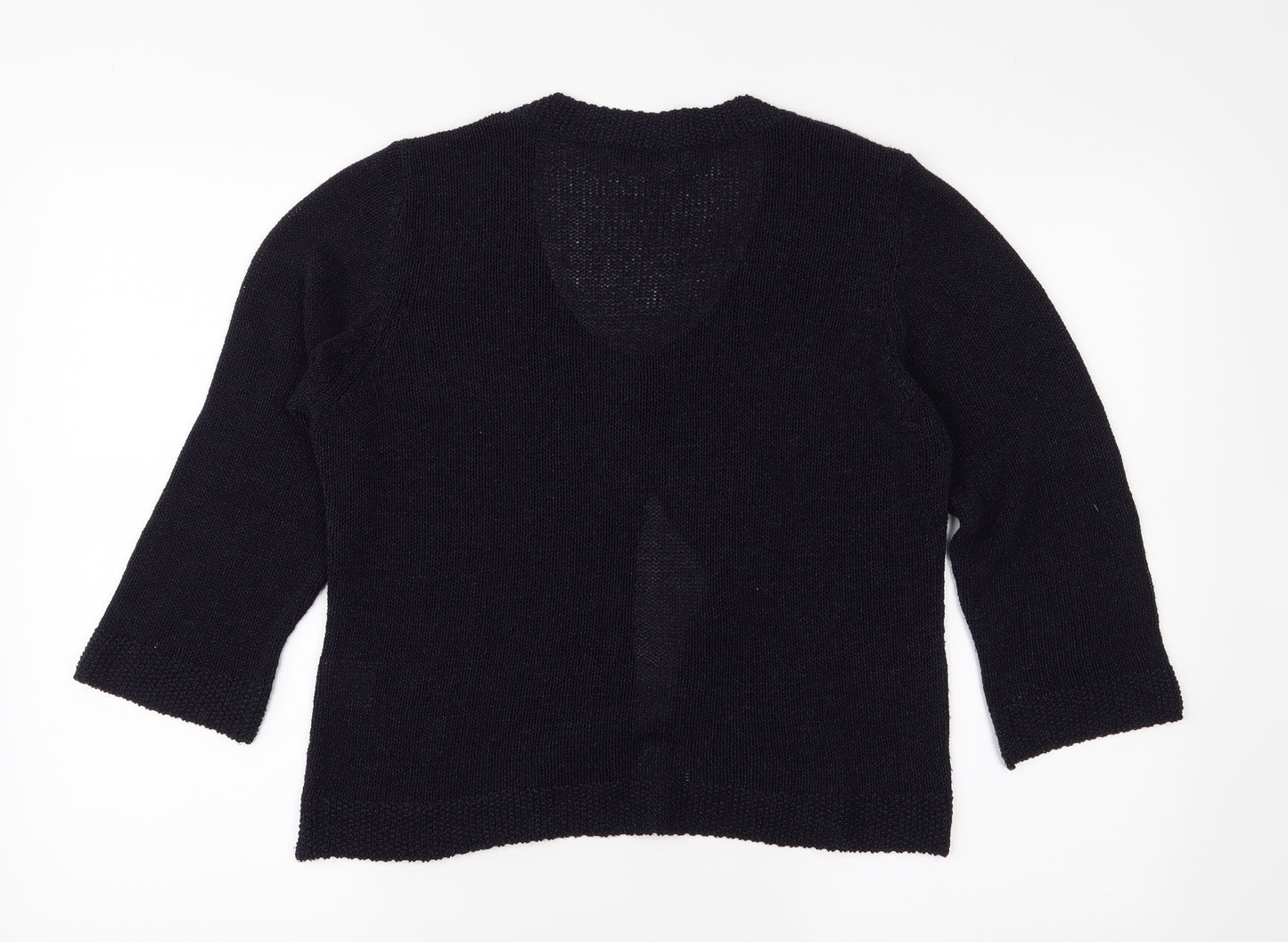 Per Una Womens Blue  Knit Cardigan Jumper Size 16