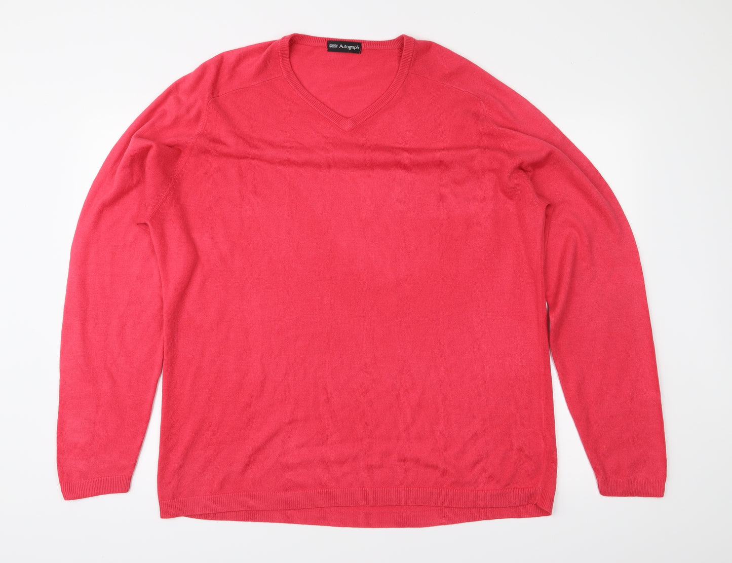 Marks and Spencer Mens Pink  Knit Pullover Jumper Size L