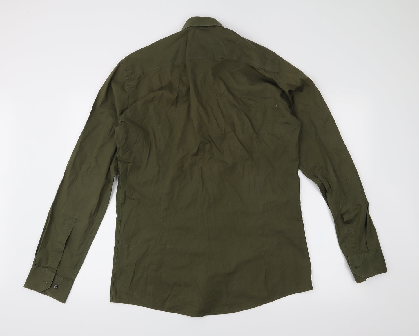 HUGO BOSS Mens Green    Button-Up Size XL
