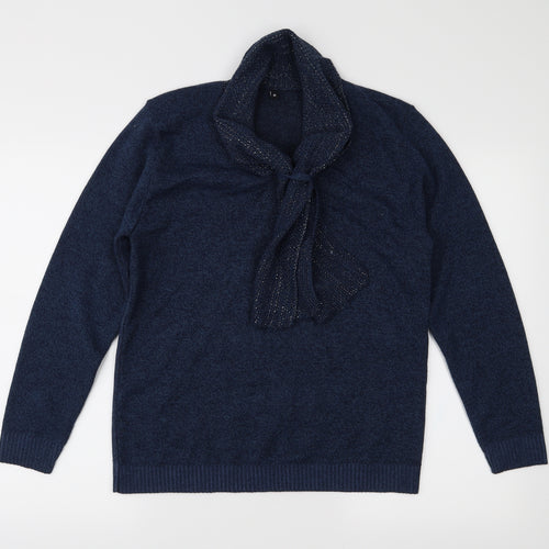 Preworn Womens Blue  Knit Pullover Jumper Size M