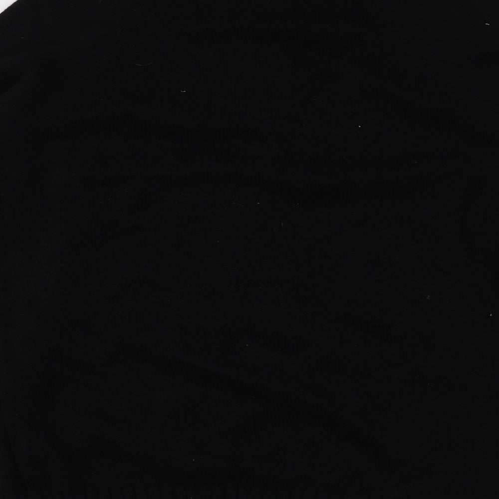 H&M Mens Black  Knit Cardigan Jumper Size XL