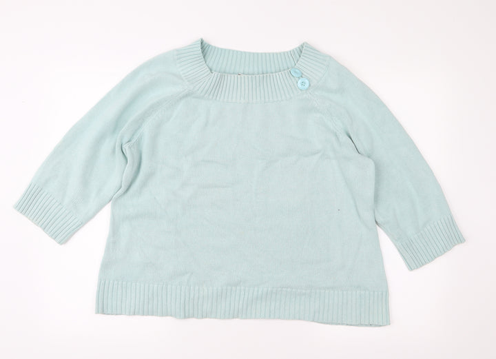 BHS Womens Green  Knit Pullover Jumper Size 20