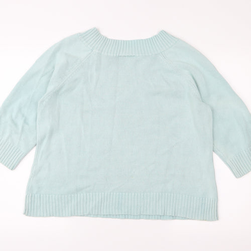 BHS Womens Green  Knit Pullover Jumper Size 20