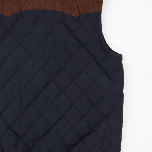Cedar Wood State Mens Blue   Gilet Waistcoat Size L