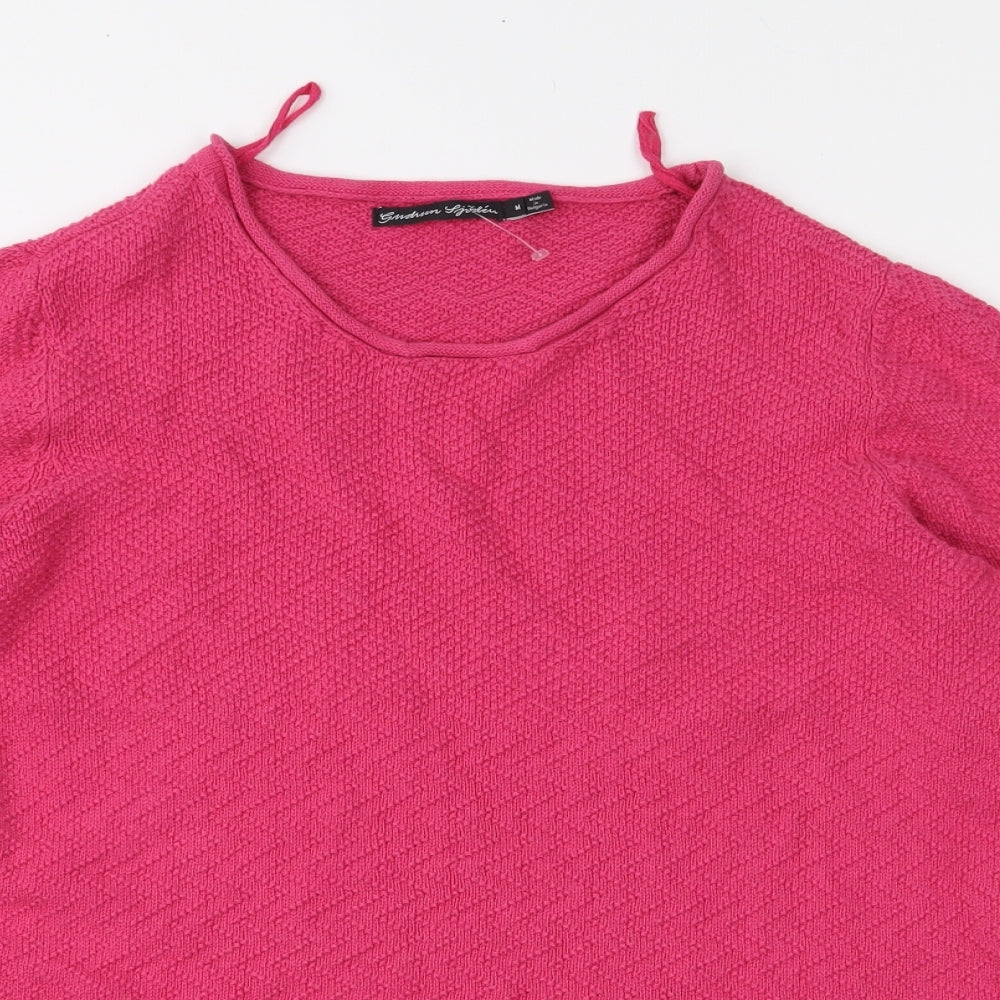 Gudrun Sjöden Womens Pink  Knit Pullover Jumper Size M