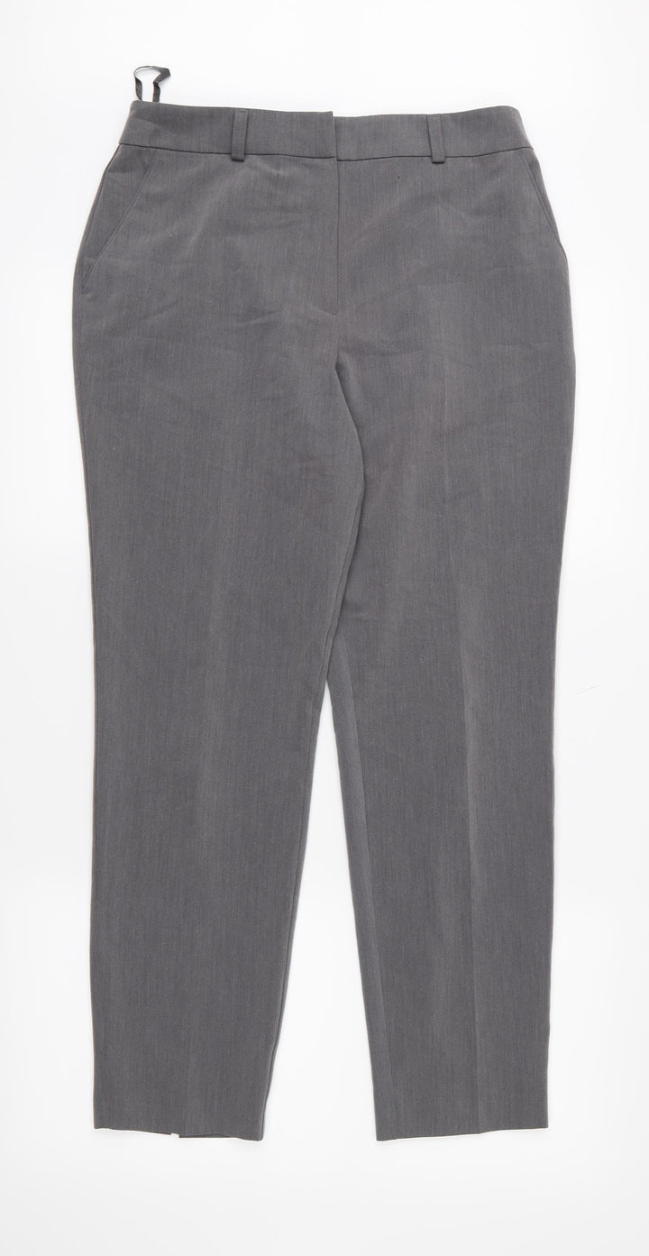 Topshop Womens Grey Trousers Size 10 L27 in