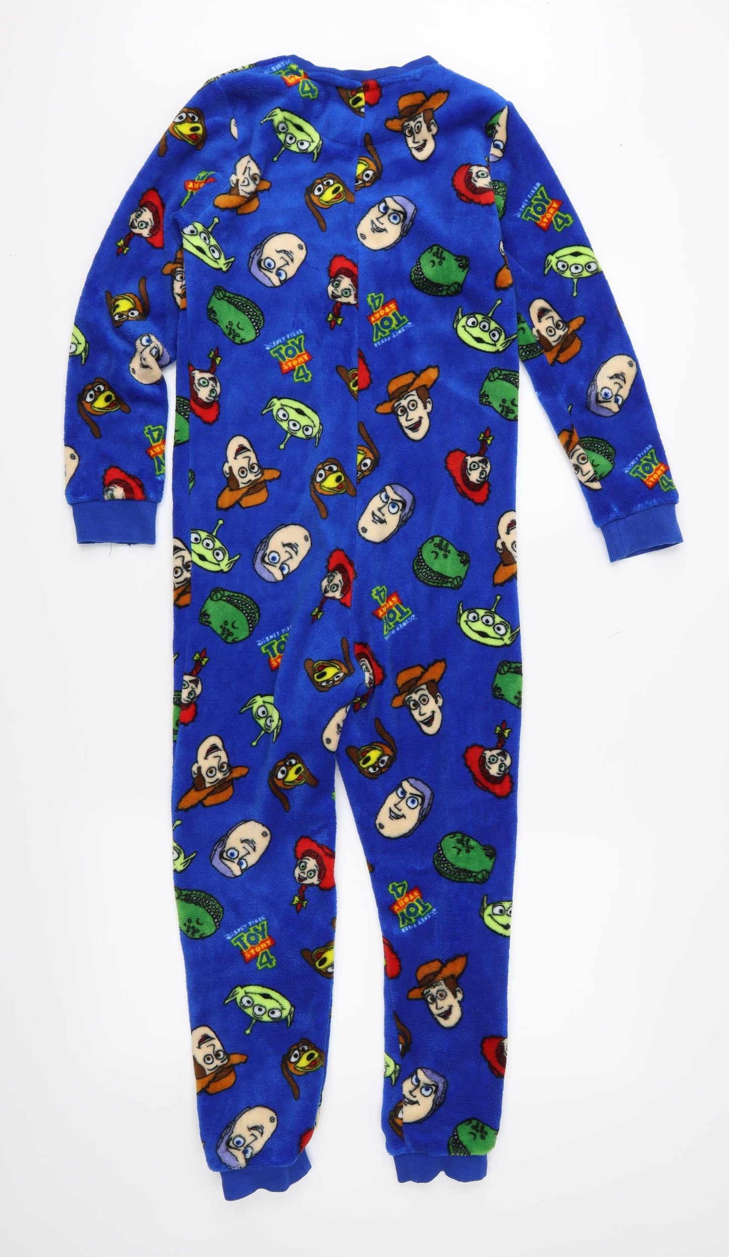 Disney Toy Story Boys Blue  Fleece  One Piece Size 9-10 Years  - Toy Story 4
