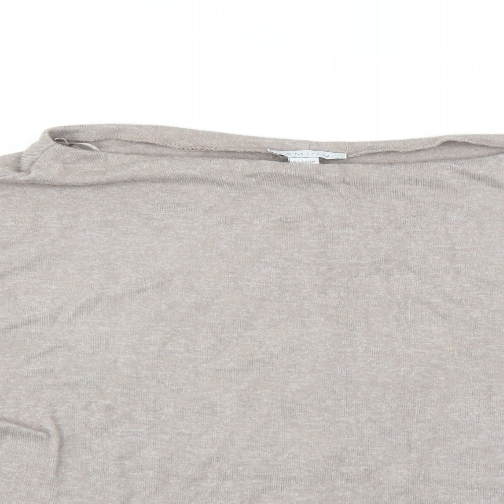 Amisu Womens Brown   Pullover Jumper Size S  - Assymetric