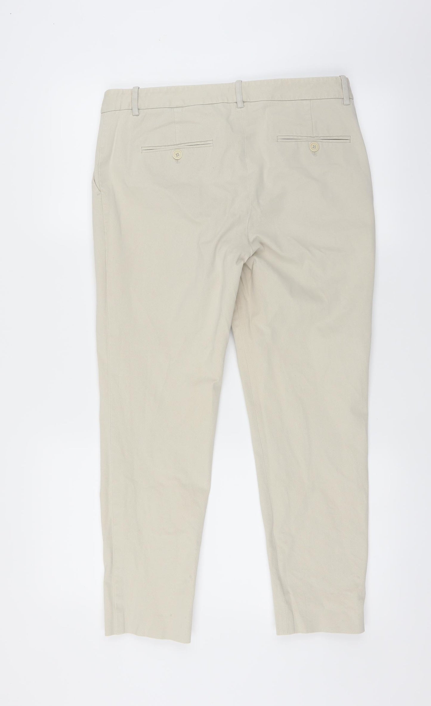 Theory Womens Beige   Chino Trousers Size 10 L25 in