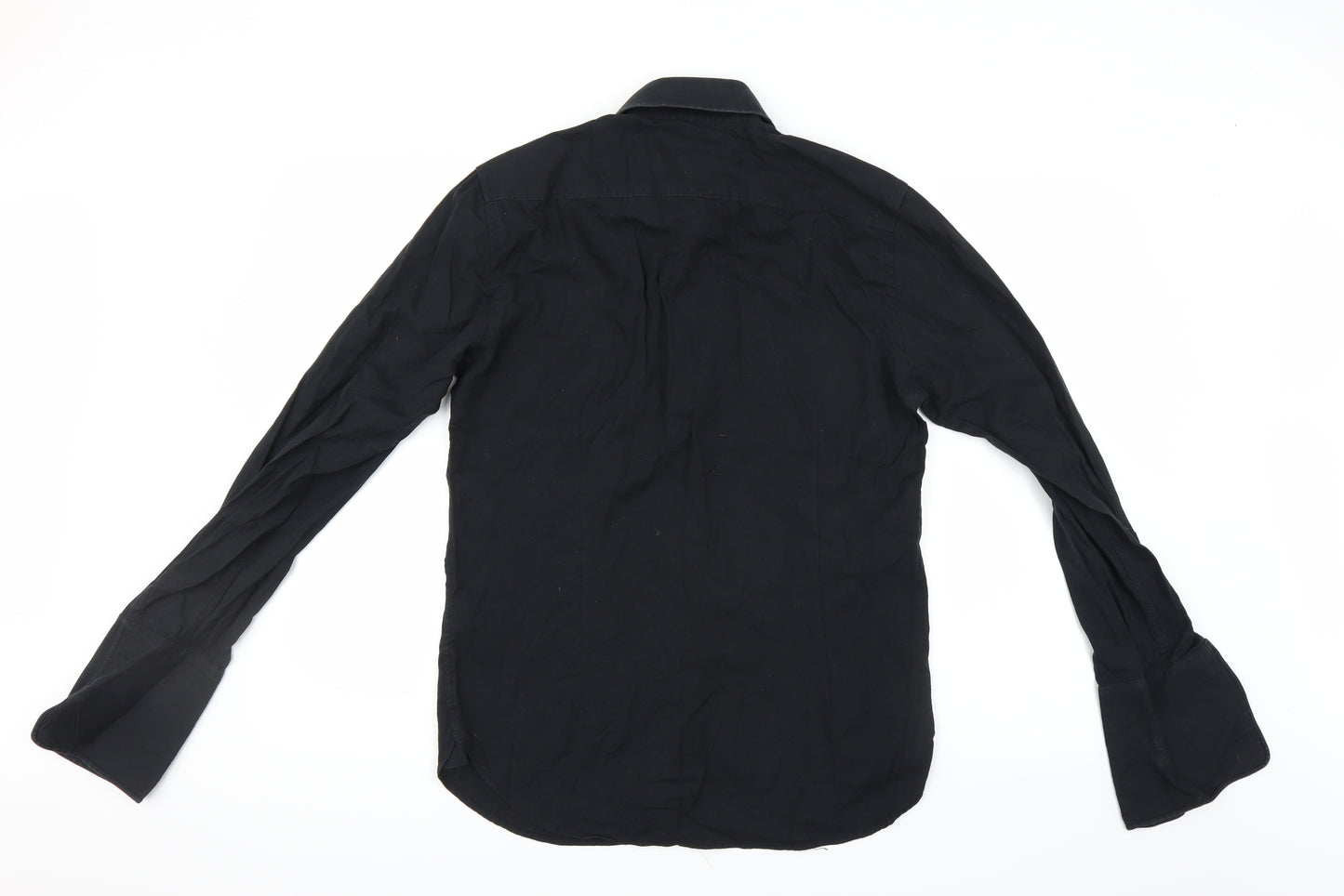 dreamweaver Mens Black    Button-Up Size 14