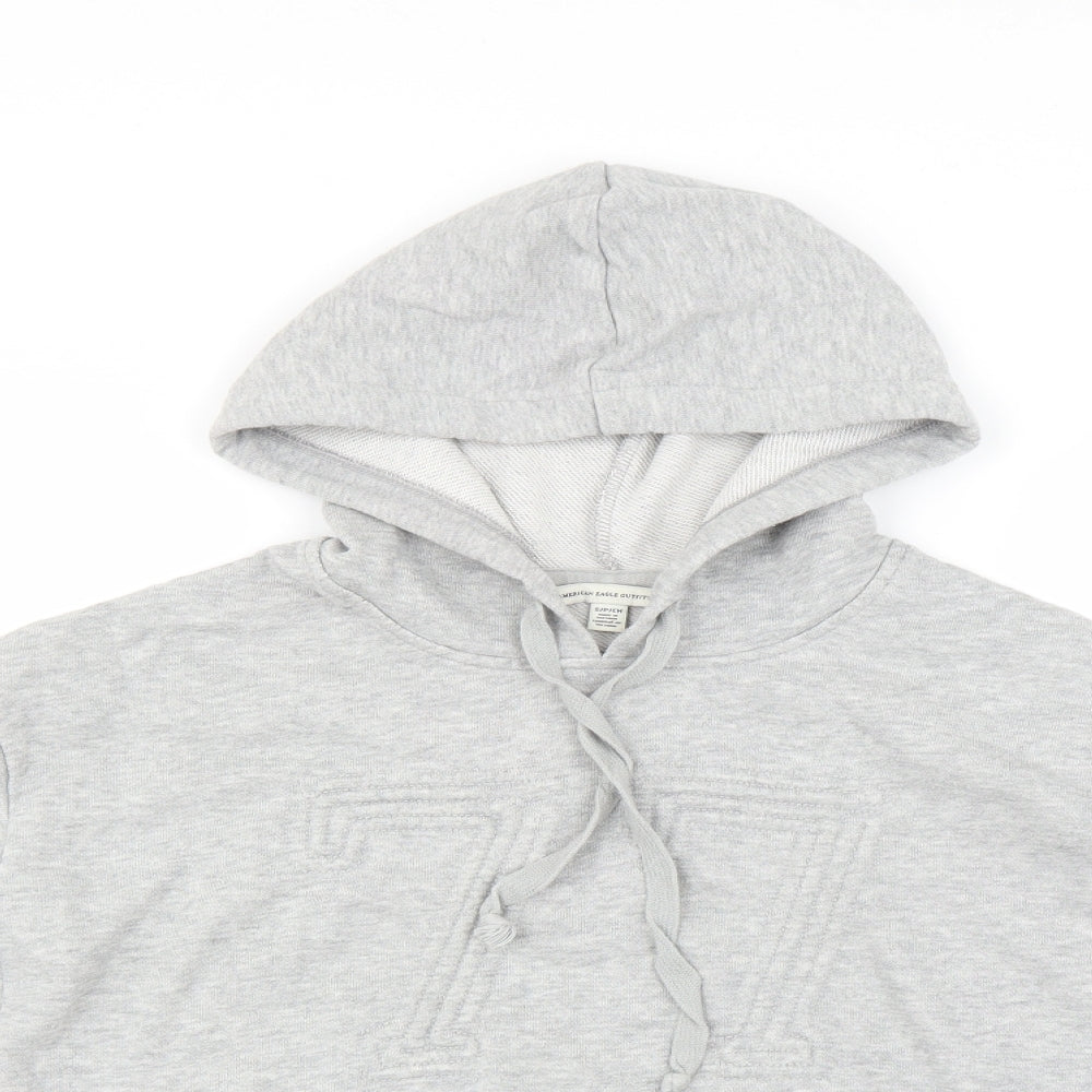 American Eagle Outfitters Womens Grey   Pullover Hoodie Size S