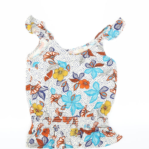 Preworn Womens Multicoloured Floral  Basic Blouse Size M