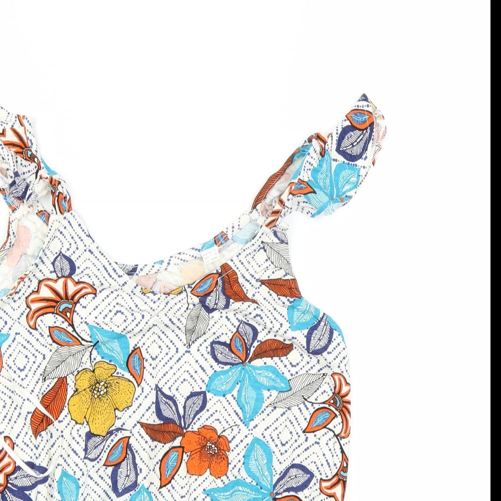 Preworn Womens Multicoloured Floral  Basic Blouse Size M