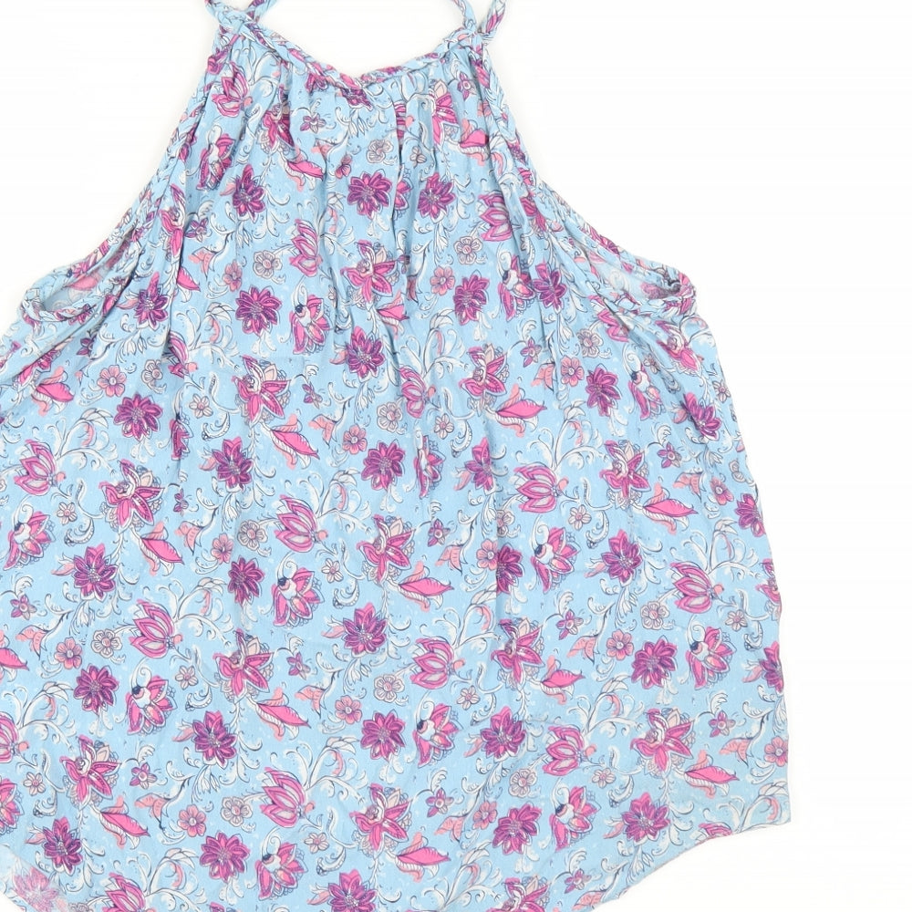 Gap Womens Blue Floral  Camisole Blouse Size M