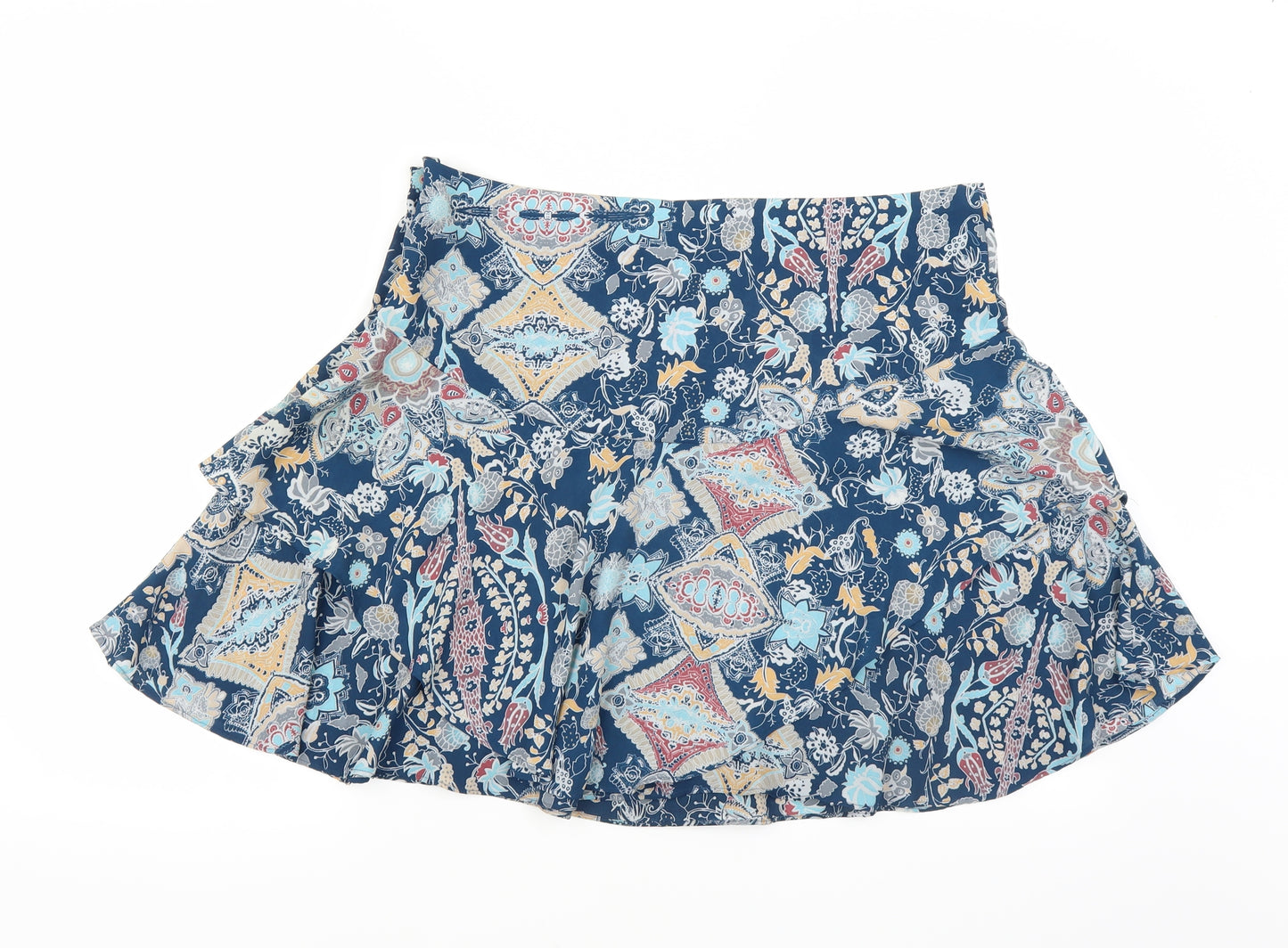 NEXT Womens Blue Floral  Mini Skirt Size 16