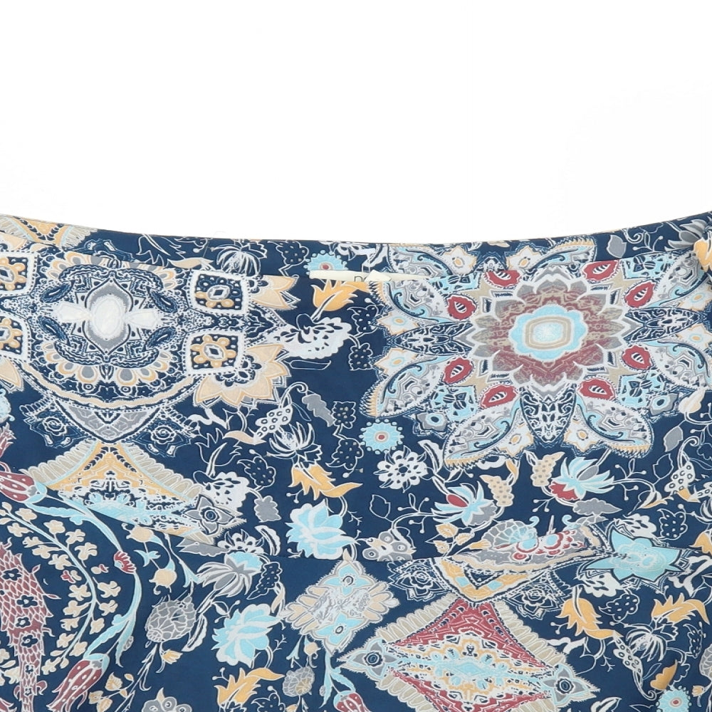 NEXT Womens Blue Floral  Mini Skirt Size 16