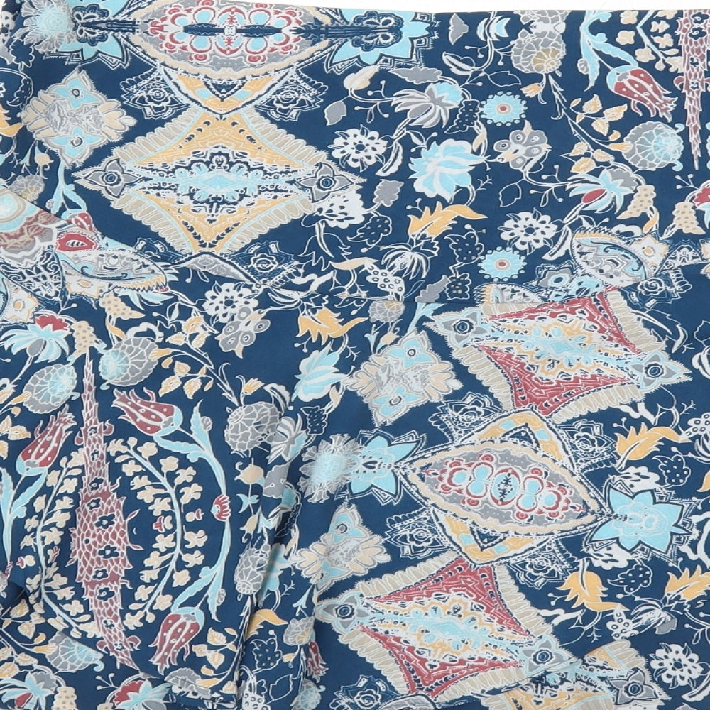NEXT Womens Blue Floral  Mini Skirt Size 16