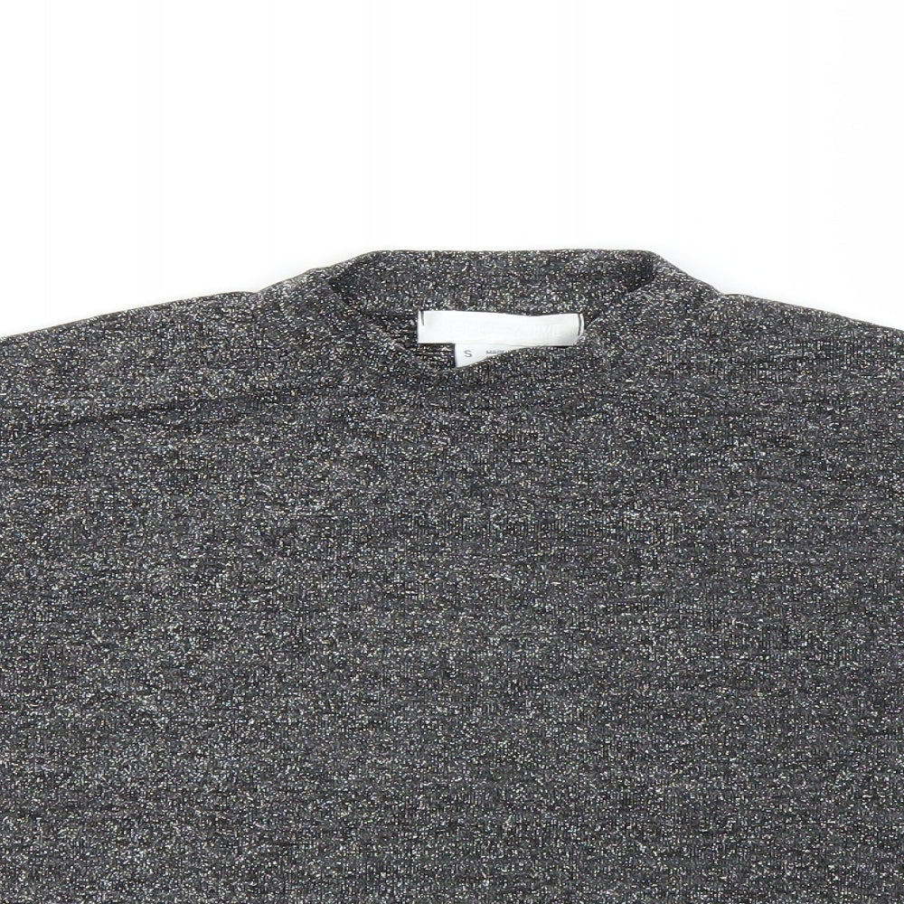Cooperative Womens Black   Cropped T-Shirt Size S