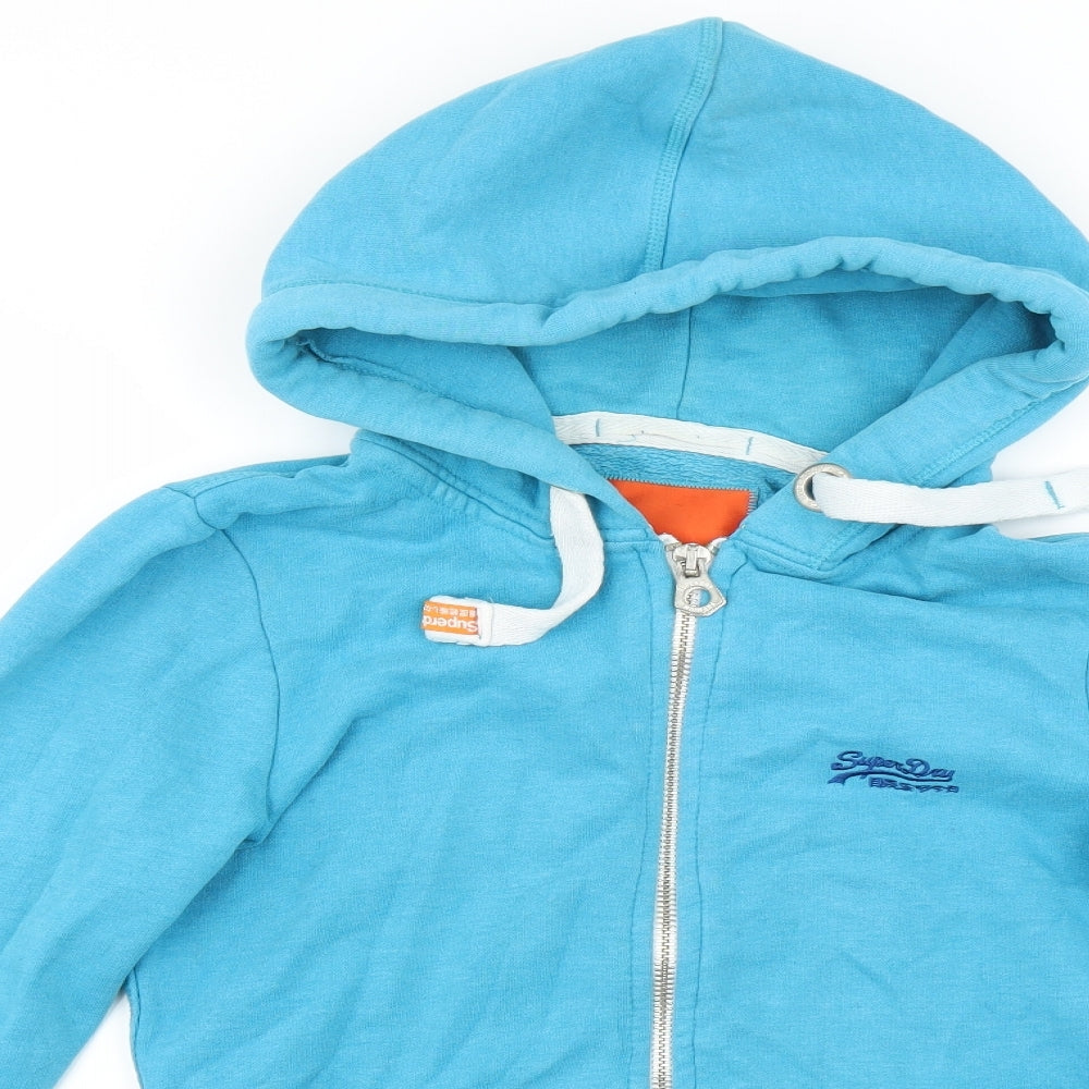 Superdry Mens Blue   Full Zip Hoodie Size S