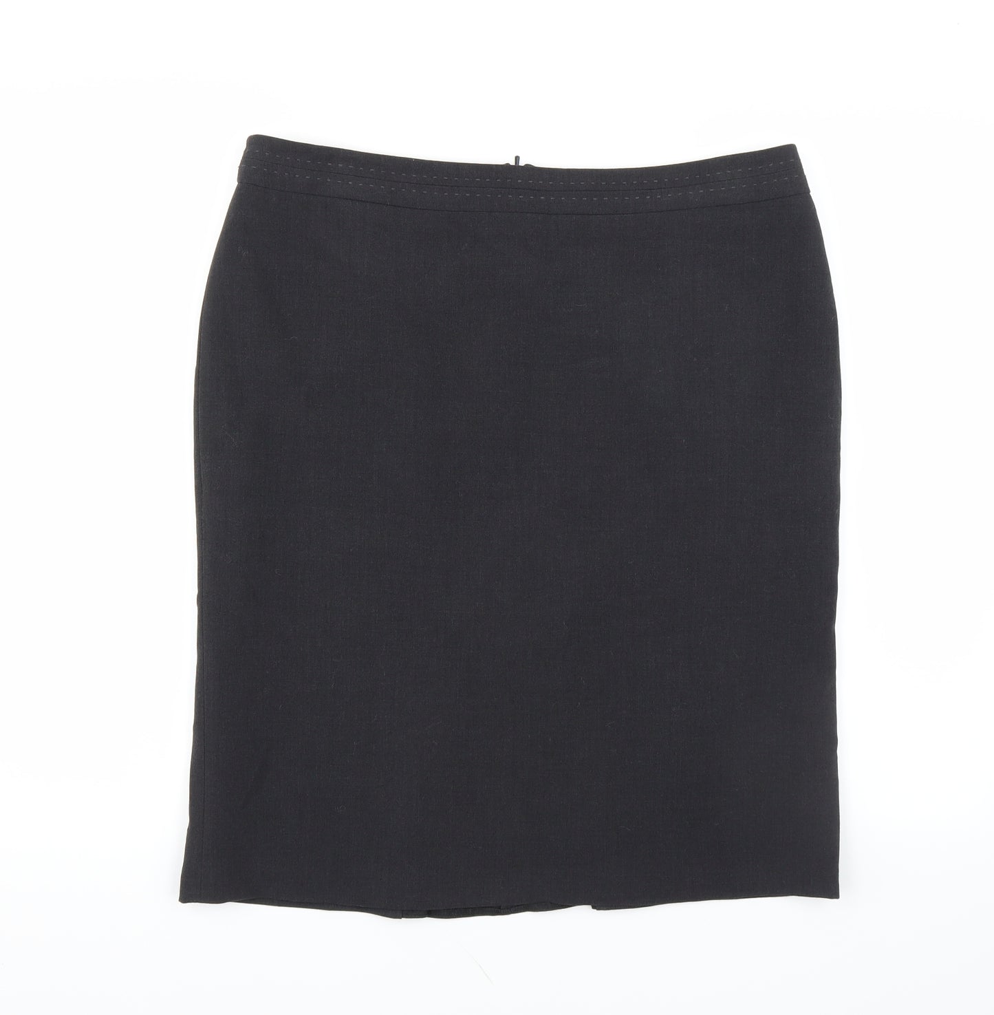 Marks and Spencer Womens Grey   Straight & Pencil Skirt Size 16