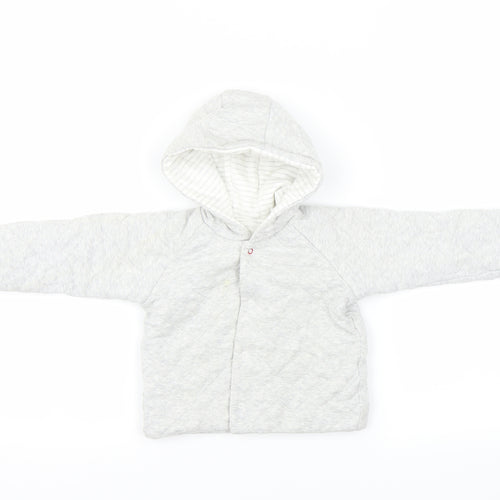 Marks and Spencer Girls Grey   Overcoat Coatigan Size 6-9 Months