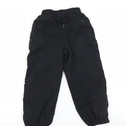 Rebel Boys Black   Jogger Trousers Size 5-6 Years